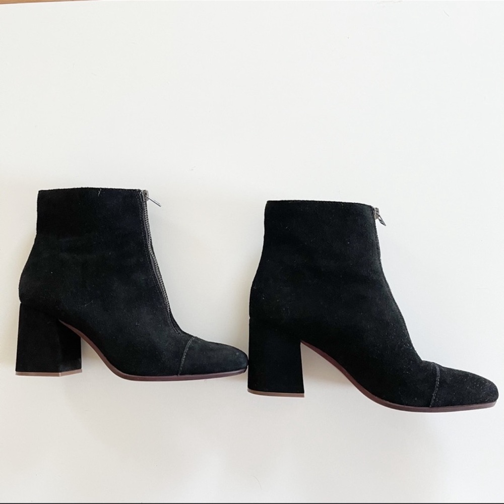 Madewell Amalia Zip Boot  | Black Suede